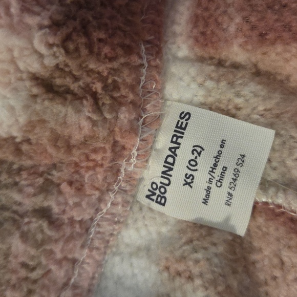 Pink & Brown Plaid Fleece Shorts - Picture 2 of 4